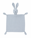 Load image into Gallery viewer, Premium Organic Cotton Bunny Lovey Security Blanket in Light Gray